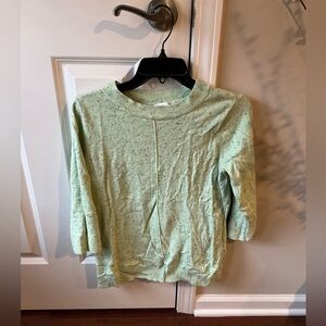 J Jill Speckled Green Sweater Size Snall